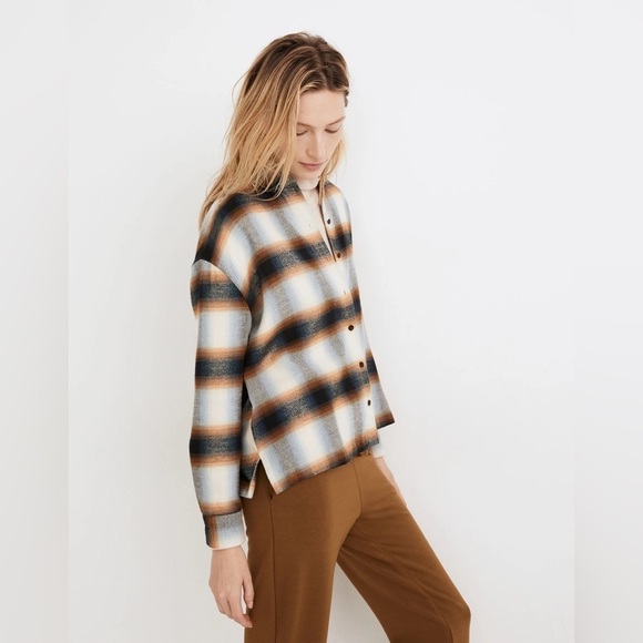 Madewell Flannel Westlake Shirt in Allen Plaid, Size S - Picture 2 of 9